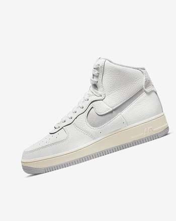 Nike Air Force 1 Sculpt Blancos Blancos Plateados | MX 2535